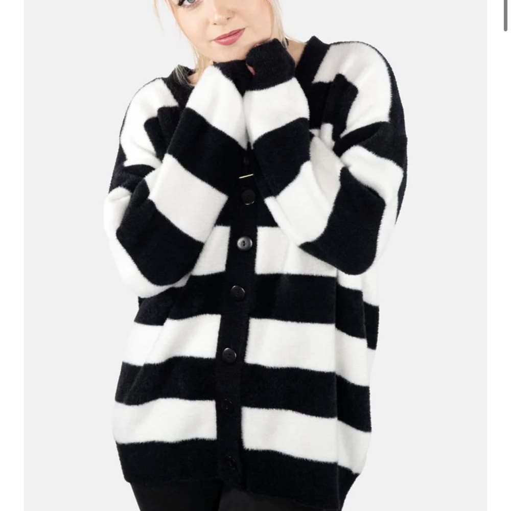 Stripped Cardigan